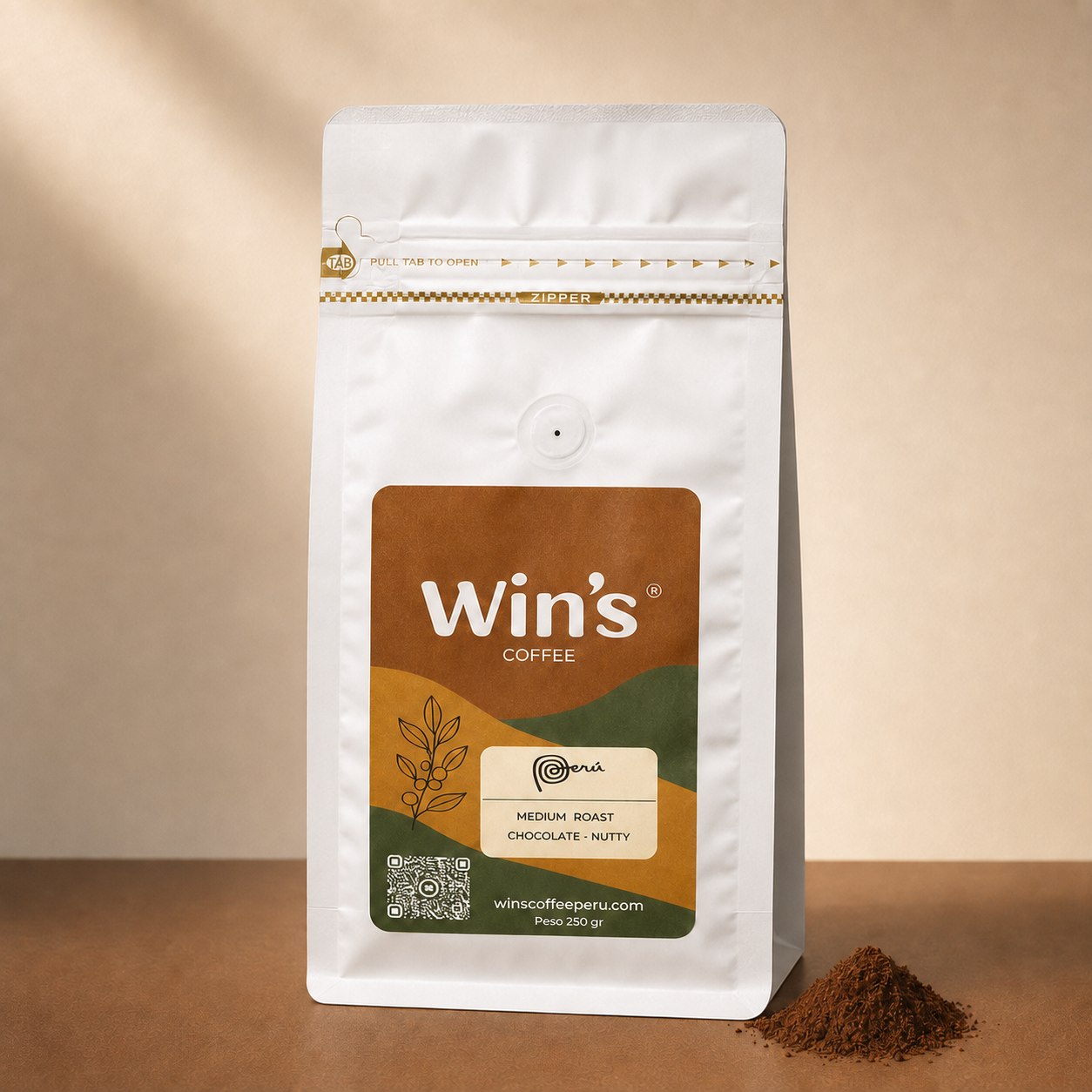 Café molido de especialidad Medium Roast Wins Coffee 250 g